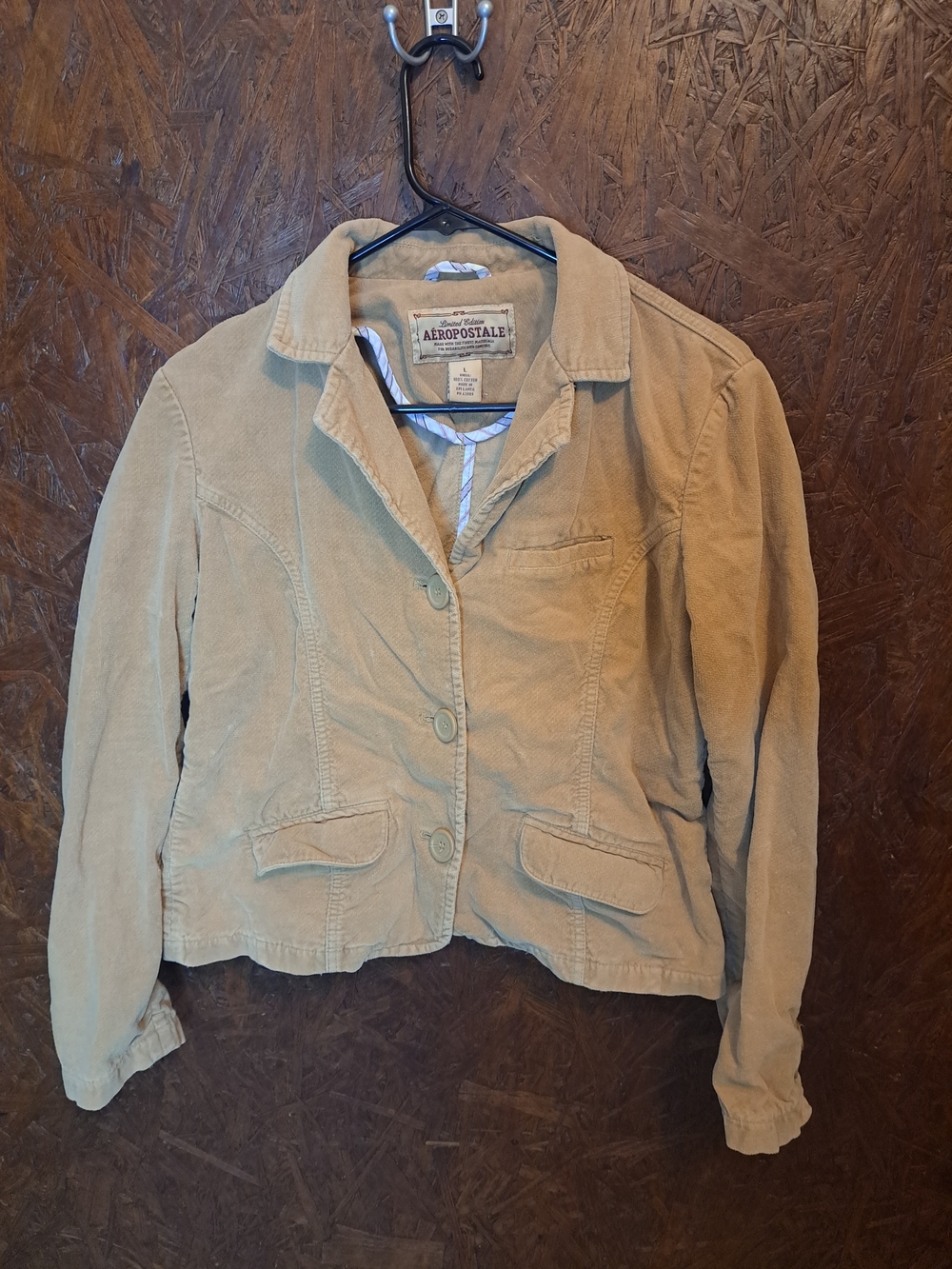 Vintage Aeropostale Tan Corduroy Blazer Jacket